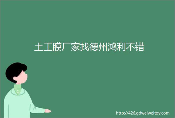 土工膜厂家找德州鸿利不错